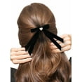 thumbnail image 5 of Packed Party Black Velvet Hair Bows, 2 Hair Clips, 5 of 5