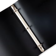 Pen+Gear Poly Standard 1 Round-Ring Binder, Black
