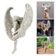 thumbnail image 4 of 2x Estatuil de estatua de án de resina, , adornos decorativos de redención, decoración de estatua sentada para jardín, porche, Gloria Estatuas de ángeles, 4 of 8