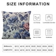 thumbnail image 6 of Nawypu  Blue and White Porcelain Pillow Covers Floral Chinoiserie Rabbit Pattern Farmhouse Decorative French Country Style Cushion Pillowcases for Bedroom Living Room Sofa 2pcs, 6 of 6