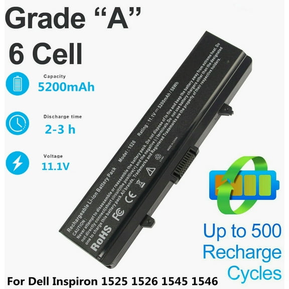 Battery For Dell Inspiron 1525 1526 1440 1545 1546 1750 GW240 X284G HP297 RU586