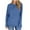 Blue, variant on Lenago Women Crewneck Sweatshirts Fashion Comfortable Round-Neck Long Sleeve Casual T-shirt Blouse Fall Winter Outfits Clothes