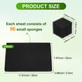 thumbnail image 3 of Uxcell 192-Pack Hydroponics Sponges, 0.98 Inch Growing Media Square Sponges for Planting Gardening Tool [Black], 3 of 6