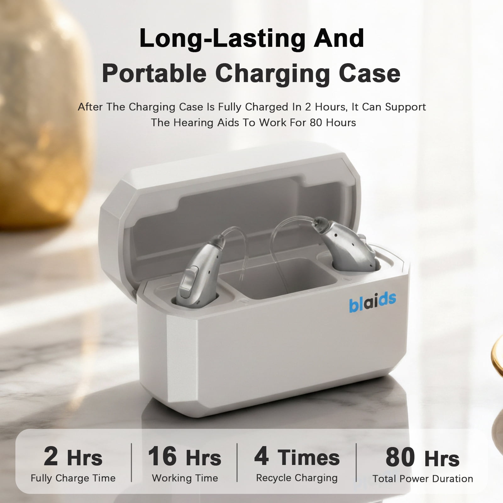 BlaidsX Neuro Rechargeable RIC Programmable Hearing Aids for Seniors and Adults, Audiogram with Bluetooth Mobile App Hearing Test Audiogram & Noise Cancellation, Dual Mic & 48 DSP Channels | USA-Made