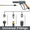 thumbnail image 5 of 3600psi 5.5 Gpm High Pressure Washer Gun with Swivel Ends, M22 14mm & 15mm Fitting, 3/8 inch USA-NPT Thread, 7 Nozzle Tips, Replacement Extension Wand, 5 of 9
