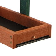 Audubon Going Green Double Platform Bird Feeder - Removable Tray - Green