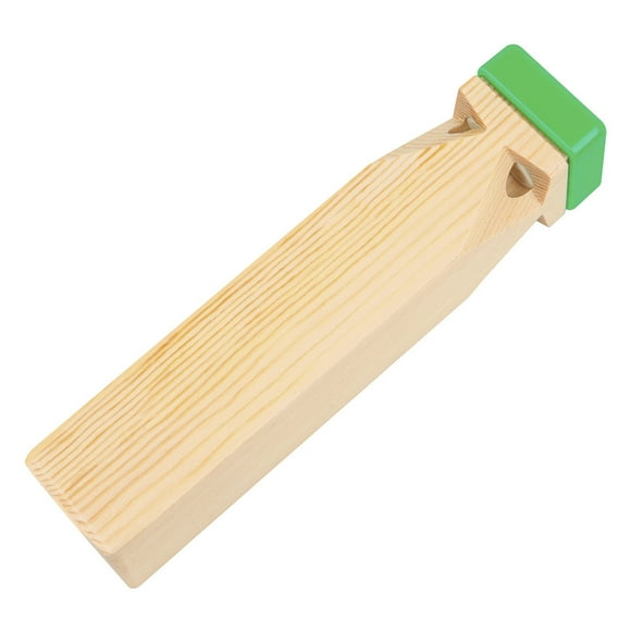 nipocaio Train Whistle Wooden Slide 4 Tones Musical Toy Instrument Gift For Kids Toddlers(green Brown)(1pcs)