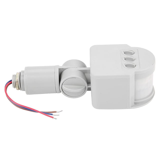 Eigraketly Interruptor del sensor de movimiento del cuerpo 2-6 metros Detector de detección de infrarrojos Interruptor inductor para luces de inundación Artesanía Eigraketly TO004487-00