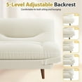 thumbnail image 5 of Furmax Futon with Five Angles Adjustable Armrests and Adjustable Backrest Futon Sofa Couch for Small Spaces Living Room Office,Beige, 5 of 7