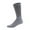 Gray, variant on 6 Pairs of Big and Tall Diabetic Cotton Neuropathy Crew Socks (Black, Sock Size 13-16)