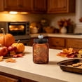thumbnail image 4 of Glass Jar with Airtight Lid – Vintage Storage Canister for Kitchen Pantry, Container for Candy, Sugar, Coffee, Cookie, Tea, Salt, Treat, Snack, Brown, 4 of 5