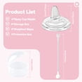 thumbnail image 6 of Sippy Nipple Compatible with Philips Avent Natural Baby Bottles,Straw Cup Nipple, Soft 100% Silicone Sippy Cup Nipple,Variable Flow,BPA-Free,6m+ (Sippy Cup Nipple), 6 of 8
