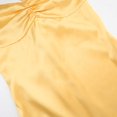 thumbnail image 5 of Satin Tight Corset Dress With Long And Thin Shoulder Straps A Line Pleated Bridesmaid Dress Formal Evening Dress With Slit Backless Wedding Dress Dress for Women with Big Designer Party Wear Dresses, 5 of 8