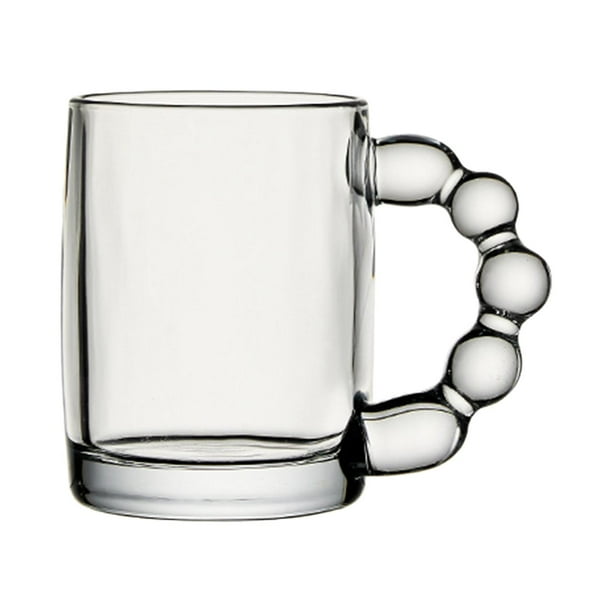 Taza de vidrio con asa, taza de té, taza de jugo, taza de café, tazas creativas para bebidas, vidrio Claro