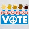 thumbnail image 3 of CafePress - Vote Peace Hooded Sweatshirt - Pullover Hoodie, Hooded Sweatshirt, 3 of 4