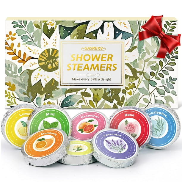 Set de 8 vaporizadores de ducha GASREKV para aromaterapia con aceites esenciales