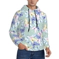 thumbnail image 2 of Sikiie Colorful Butterfly Men's Hoodie, Essentials Hoodie, Sweatshirt, Pullover Hooded Sweatshirt for Men-3X-Large, 2 of 7