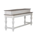 thumbnail image 2 of Magnolia Manor White Console Bar Table, 2 of 7