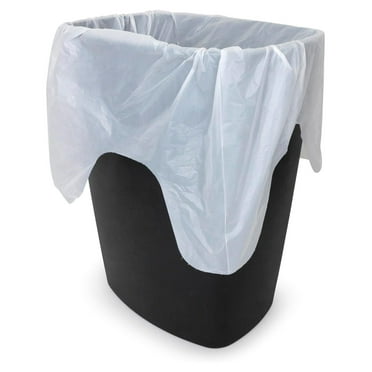 KioJJp 20-30 Gallon Trash Bags │ 0.7 Mil │ White Garbage Can Liners │ 30" x 36" (200 Count)
