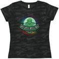 thumbnail image 3 of Inktastic Spaceship Funny Alien Outer Space Women's T-Shirt, 3 of 5