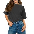 thumbnail image 1 of Camisetas Casuales de las Mujeres, Manga Corta Suelta, Cuello Redondo Casual Top para las Mujeres, 1 of 9