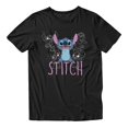 thumbnail image 2 of Disney Lilo & Stitch Classic Joyful Stitch Pose Men's T Shirt (Black, S-XXXL), 2 of 4