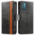 thumbnail image 3 of Case for Nokia G21 Cover Leather Wallet Folio Case Book Design Flip Magnetic Closure - Black, 3 of 5