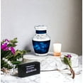 thumbnail image 6 of JAGASY Blue Urn for Ashes Adult Male & Female - Funeral Urn for Ashes for Women - Handcrafted Cremation Urns - Memorial Urns for Boy & Girl - ( 3 Inch ), 6 of 7