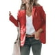 thumbnail image 1 of Chaqueta de mujer con cuello vuelto, chaqueta femenina transpirable de moda de manga larga con un solo pecho, 1 of 6