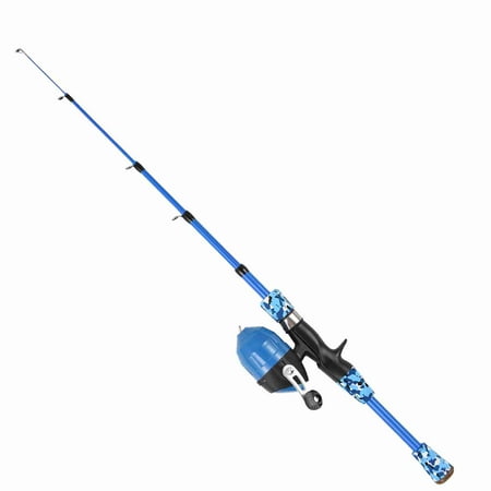 Spincast Kids Fishing Pole Telescopic Fishing Rod And Reel Combo Kit With Fishing Lures Fishing Lines Fishing Hooks