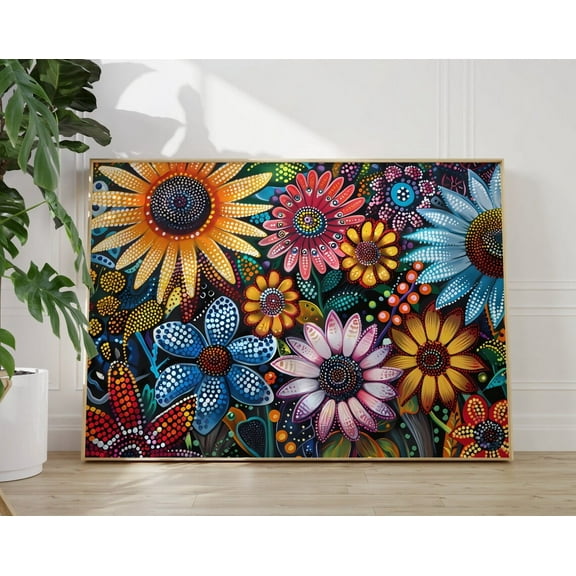 Yayoi Kusama Poster - Colorful Japandi Wall Art As Yayoi Kusama Print, Abstract Kusama Poster, Japanese Poster, Japanese Wall Art Wall Art, Modern Wall Decor, 8x12 UNFRAMED