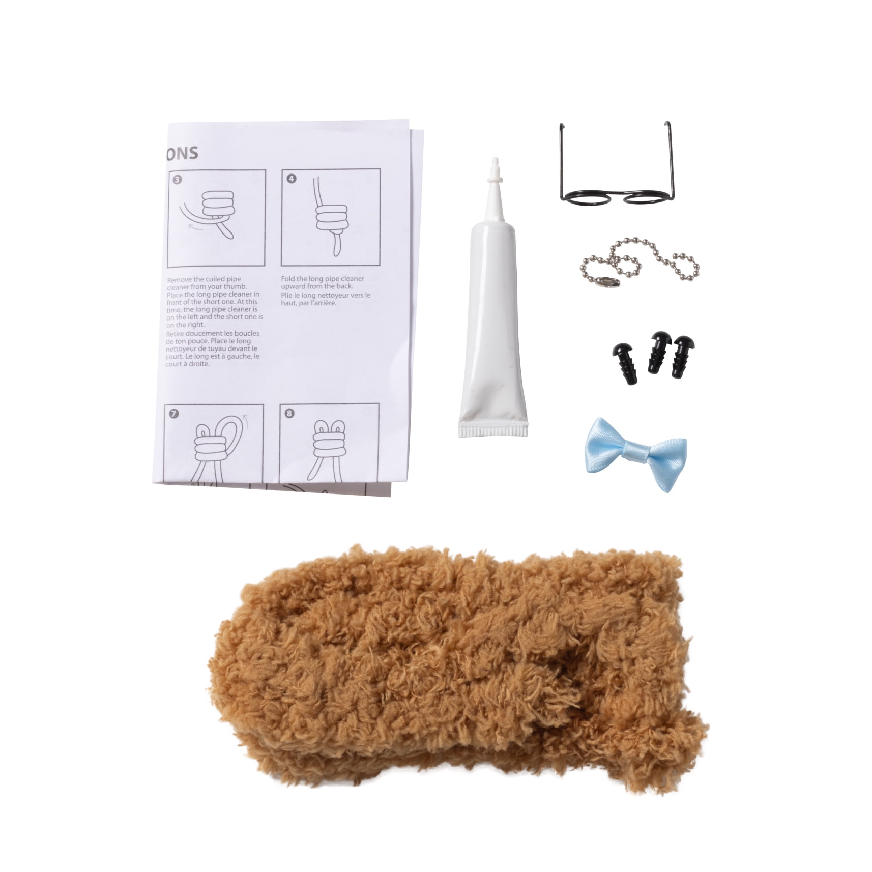 Way to Celebrate DIY Bear Kit, 1 Count Brown Teddy Bear, Perfect Gift for Valentine's Day