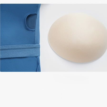 

CAICJ98 Lingerie for Women Sports Long Sleeve T Shirt with Chest Pad Half Short Outdoor Running Slim Yoga Top Women S Bra for Women (E B)