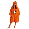 thumbnail image 2 of LEKWK Blanket Hoodies for Women Cute Pumpkin Costume Novelty Graphic Fleece Halloween Costume Soft Comfy Fall Winter Sleepwear Loungewear, 2 of 5