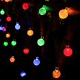 thumbnail image 2 of Guirnaldas de luces solares para exteriores - 5M 20 LED coloridas impermeables superan, 2 of 3