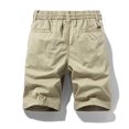thumbnail image 5 of Fanxing Mens Cargo Pants 2025 Fashion Classic Cargo Stretch Shorts Loose Fit Work Shorts Multi Pockets Workout Shorts Khaki,M, 5 of 5