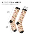 thumbnail image 2 of Picia Key Lock And Flowers Printed Sports Compression Socks - 15-20mmHg Graduated Compression, High-Performance Soft and Breathable Socks for Men and Women, 2 of 5