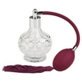 thumbnail image 1 of Clear Crystal Perfume Bottle Refill with Air Bulb 80ml for Makeup Tool Woman Red, 1 of 7