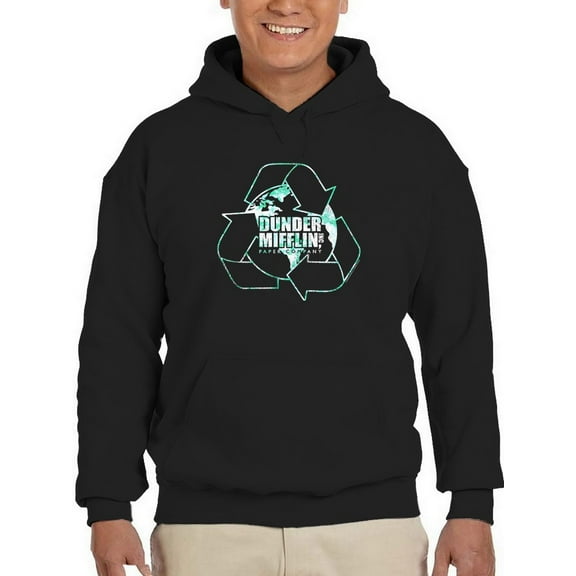 Dunder Mifflin Co. Recycle Hoodie Men The Office, Male Large