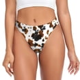 thumbnail image 1 of Fotbe Cow Tie Dye Tanga Sin Costuras para Mujer con Estampado – Panties Invisibles, Transpirables y Cómodos para Uso Diario-4X-Large, 1 of 6