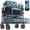 Blue&Black, variant on 400L Large Capacity Folding Double Decker Wagon with Brakes, 50" Extra Long Extender Cart, 500lbs Heavy Duty Collapsible Wagons, All-Terrain Big Wheels for Camping, Sports, Shopping. Blue