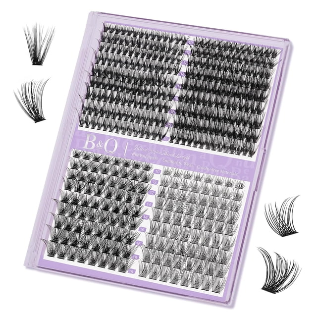 B&Qaugen Easy Fan Volume Lashes C-0.03-17 B&Qaugen Easy Fan Lashes 0.03 Extensiones de pestañas C Curl Mega Lash Extension Negro mate B&Q Easy Volume Fan Lashes 9 a 25 mm (C-0.03,17 mm)