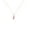Rose, variant on Pure Elegance Music Note Women Pendant Necklace Ruby Gemstones 925 Silver 14K White Gold Over