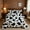 Black, variant on Psoiuetr Black and White Cow Comforter Set Queen Size Wild Animal Farmhouse Rustic Cowhide Bedding Sets with 2 Pillowcases for Kids Teens Boys Girls 3 Pieces