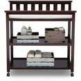 thumbnail image 5 of Delta Children Flat Top Changing Table with Casters, Greenguard Gold Certified, Dark Chocolate, 5 of 6