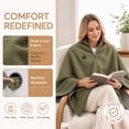 thumbnail image 4 of Heated Shawl Wraps for Women, USB Wearable Heated Blanket Shawl, Polyester Heated Cape for Home and Office, 1PC, 4 of 10