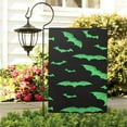 thumbnail image 3 of Black Halloween Bats with Green Fall Garden Flags 12.5"x18" Double Side,Small Yard Flags for Outside,Outdoor Fall Decor,Autumn Funny Garden Flag Yard Decoration, 3 of 4