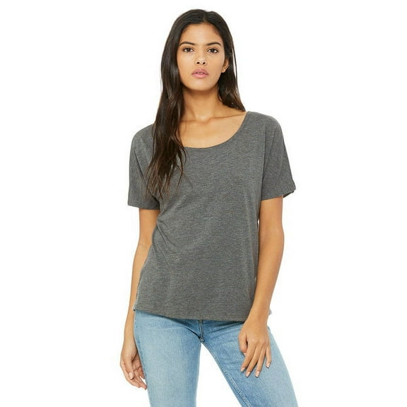 Bella   Canvas Slouchy T-Shirt (8816) Deep Heather Speckled, 2XL
