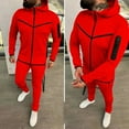 thumbnail image 3 of Mens Track Suits 2 Piece Set Hooded Pullover and Pants Elastic Waist Sportswear Sets, 2XL, 3 of 3