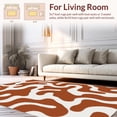 thumbnail image 2 of ODIKA 8'x10' Machine Washable Non-Slip Area Rug, Modern Abstract Animal Inspired with Fluid Shapes and Bold Contrast High Traffic Rug, Brown, 313138, 2 of 7
